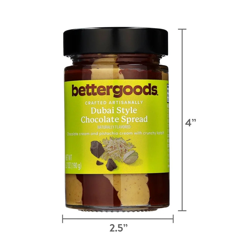 bettergoods Dubai Style Chocolate Spread, 6.7 oz | Walmart (US)