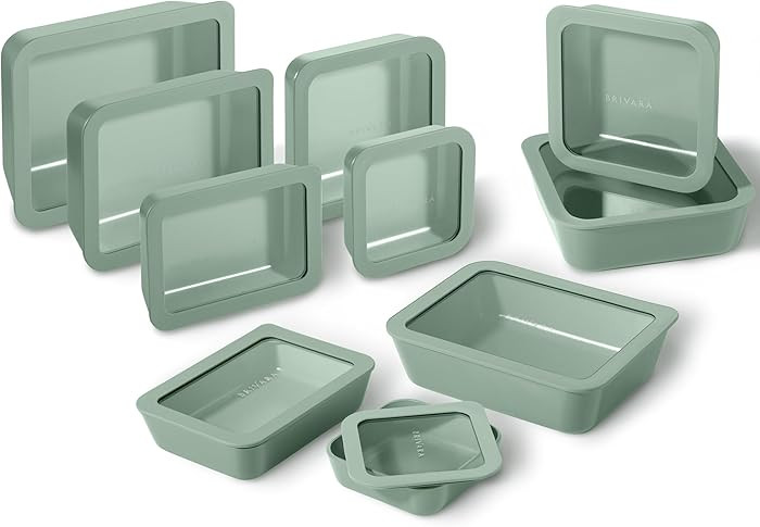 Ceramic Coated Glass Food Storage Containers | No PTFE, PFOA, PFAS, and BPA | Reusable Non Toxic ... | Amazon (US)