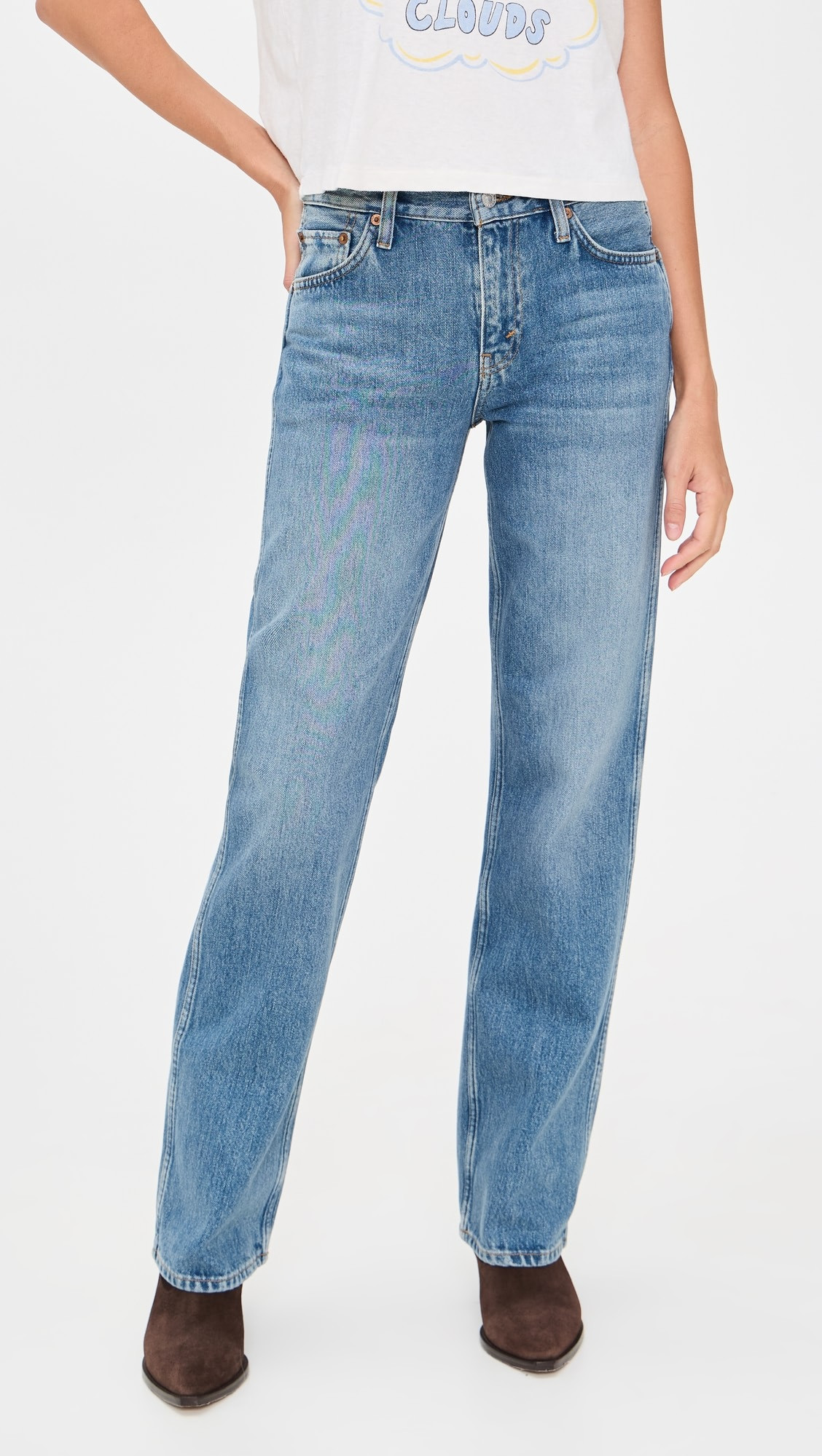 90s Mid Rise Loose Jeans | Shopbop