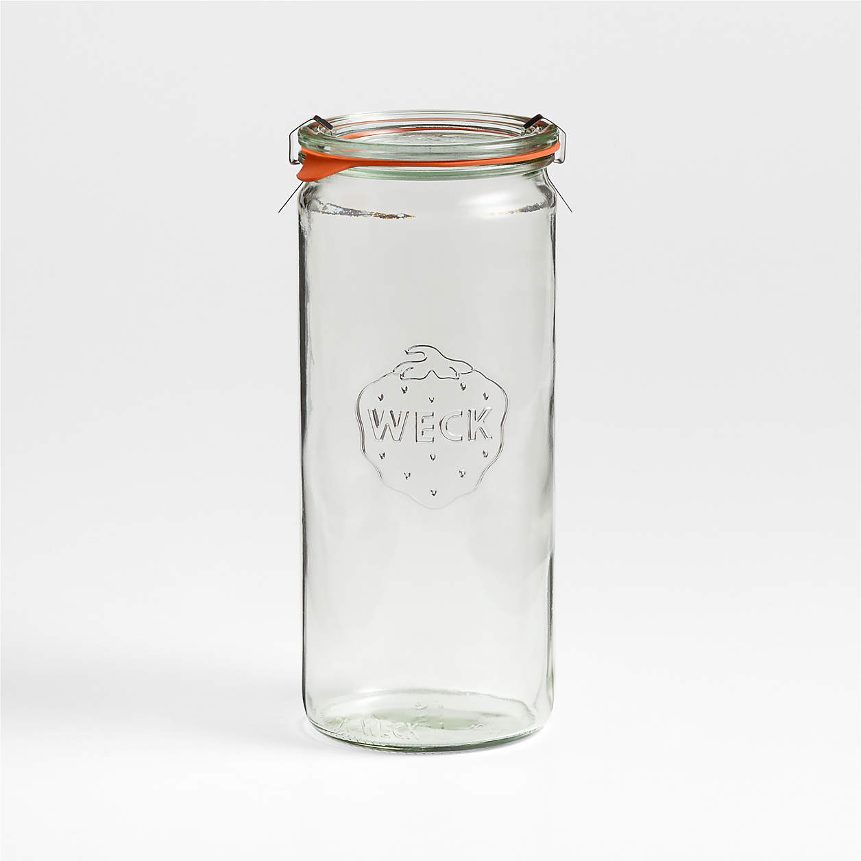 Weck 35.2-oz. Glass Cylindrical Jar | Crate & Barrel | Crate & Barrel