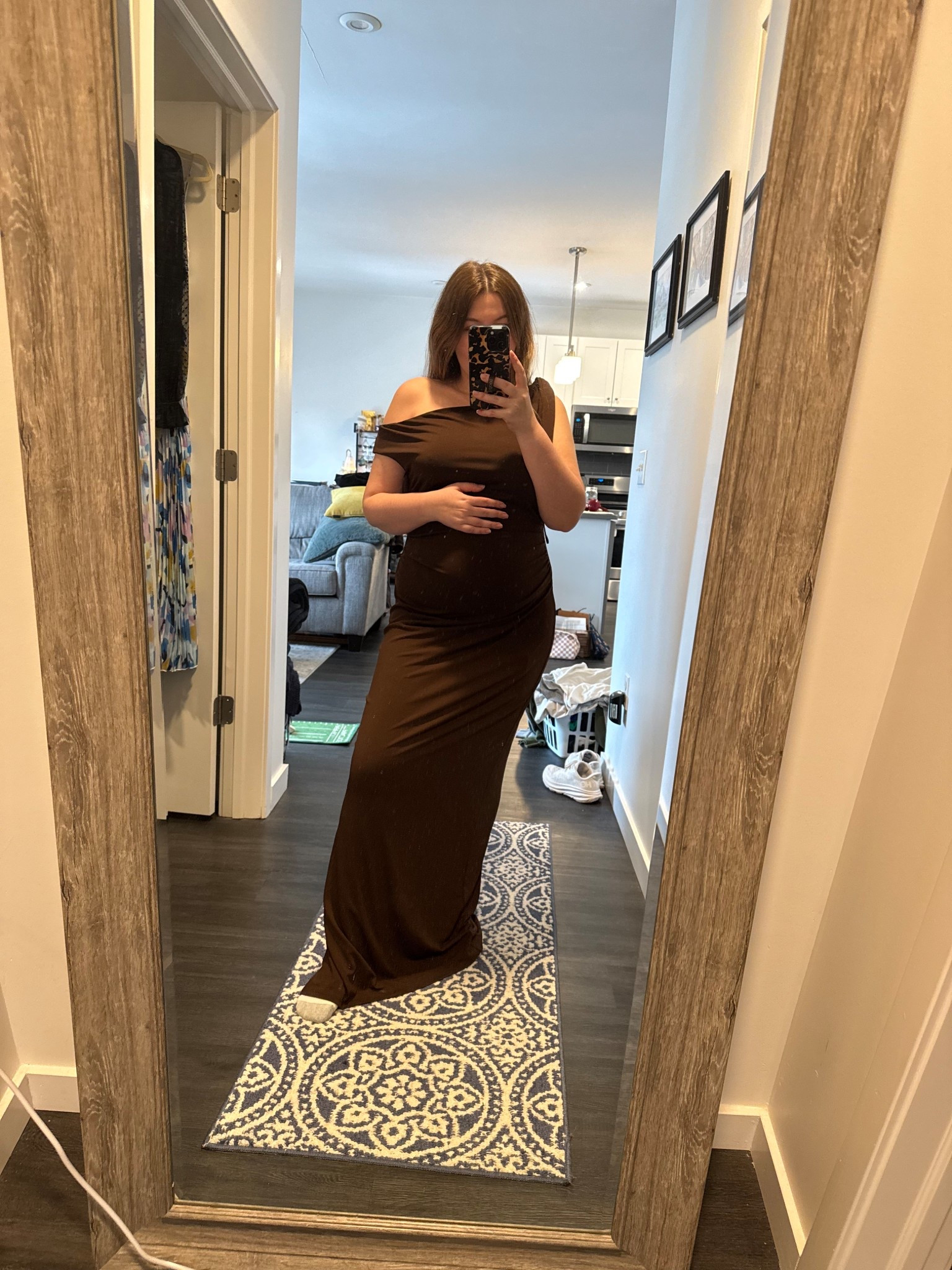 Loving this chocolate brown one shoulder dress 

Wedding guest dress / engagement party dress / baby shower dress / anniversary party dress / cocktail party / wedding guest / chocolate brown / one shoulder 

#LTKBump #LTKootd #LTKWedding