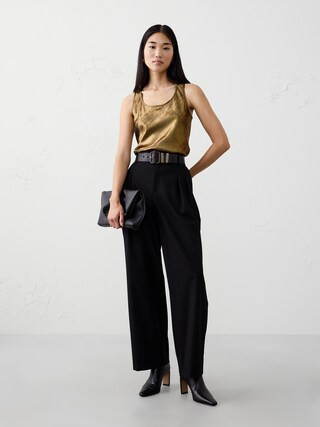 Metallic Scoop-Neck Tank | Banana Republic Factory