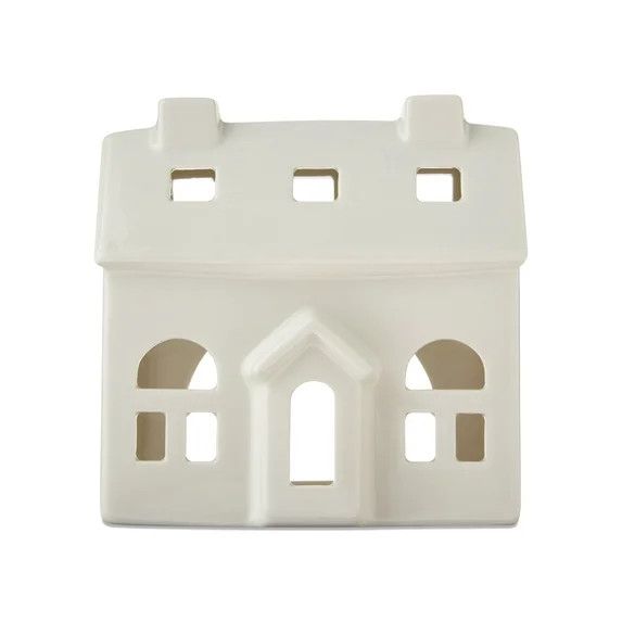 Ceramic Decorative House Christmas Tabletop Decoration, White, 5", by My Texas House - Walmart.co... | Walmart (US)