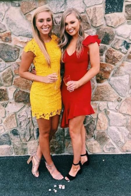 This lace dress is so cute!

Yellow wedding guest dress, summer wedding guest dress, summer date night dress, cocktail party dress, yellow graduation dress

#LTKwedding #LTKFind #LTKunder100