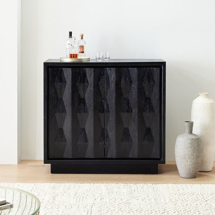 Carved Pattern Entry Cabinet (47") | West Elm (US)
