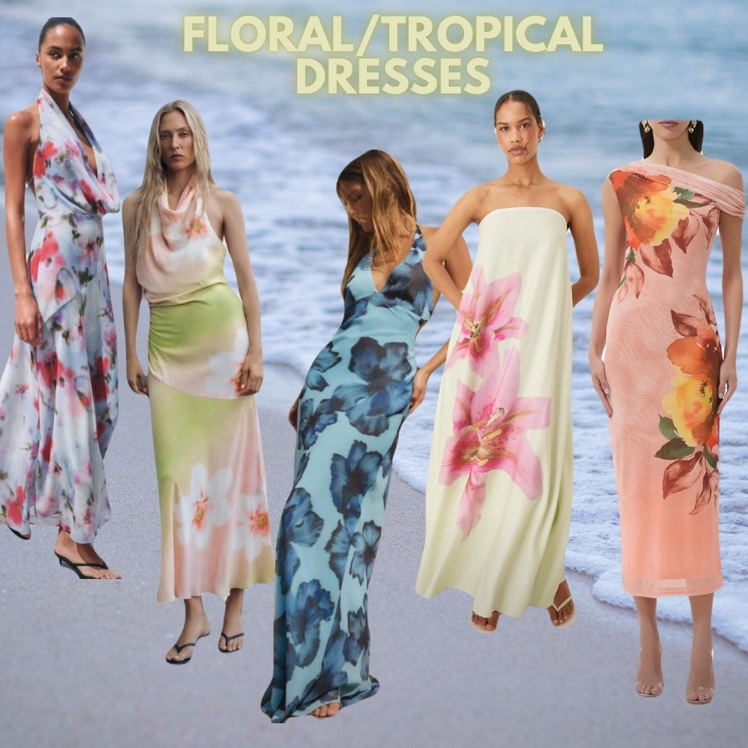 Floral/Tropical print dresses! Vacation and wedding guest dresses! 

#LTKSummerEdit #LTKWedding #LTKSeasonal