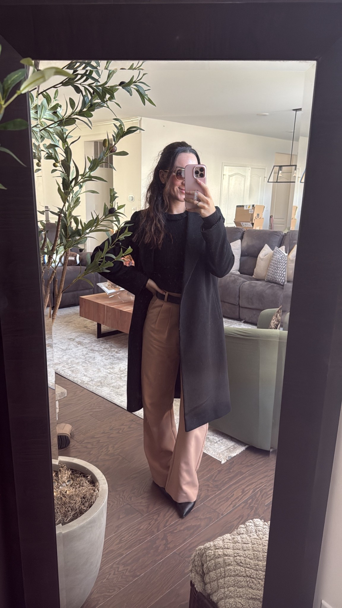 Small jacket (sized up for chunky sweaters)
25 regular pants 
XS sweater 

#LTKWorkwear #LTKFindsUnder50 #LTKFindsUnder100