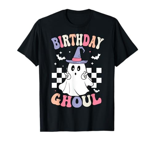 Happy Halloween Birthday Ghoul Party Anniversary Girls Women T-Shirt | Amazon (US)