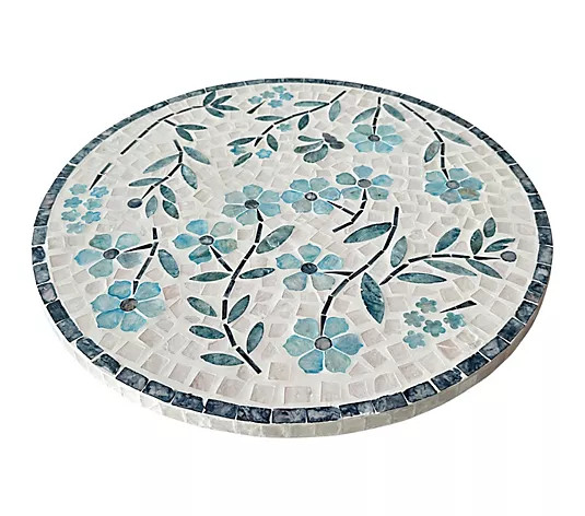 Make Your Selection: Temp-tations Seasonal 15.75"Capiz Patterned Lazy Susan | QVC