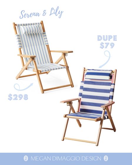WOW!! just added online!! Snag this striped folding beach chair for just $79.99 vs. Serena & Lily’s $298!! I love this style of beach chair and this navy and white stripe is so pretty 😍 

Snag a matching set of 4 so everyone has the best chair at the beach this season!! 🌊☀️

#LTKSeasonal #LTKFind #LTKunder100
