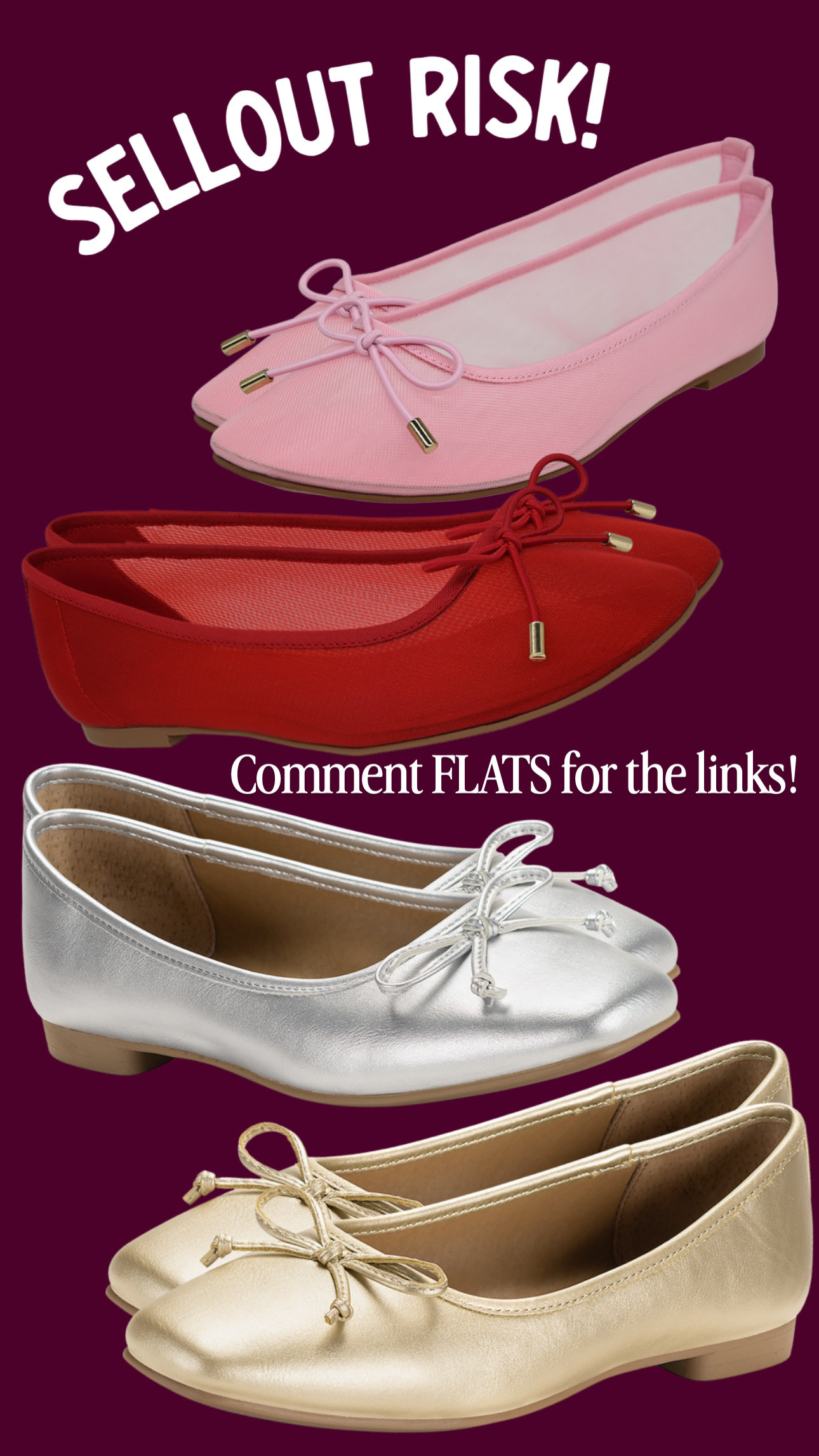 Labor Day Sale! 

Flats are such a trend right now! These have a high risk of selling out this weekend!

#LTKgrwm #LTKootd #LTKmomlife