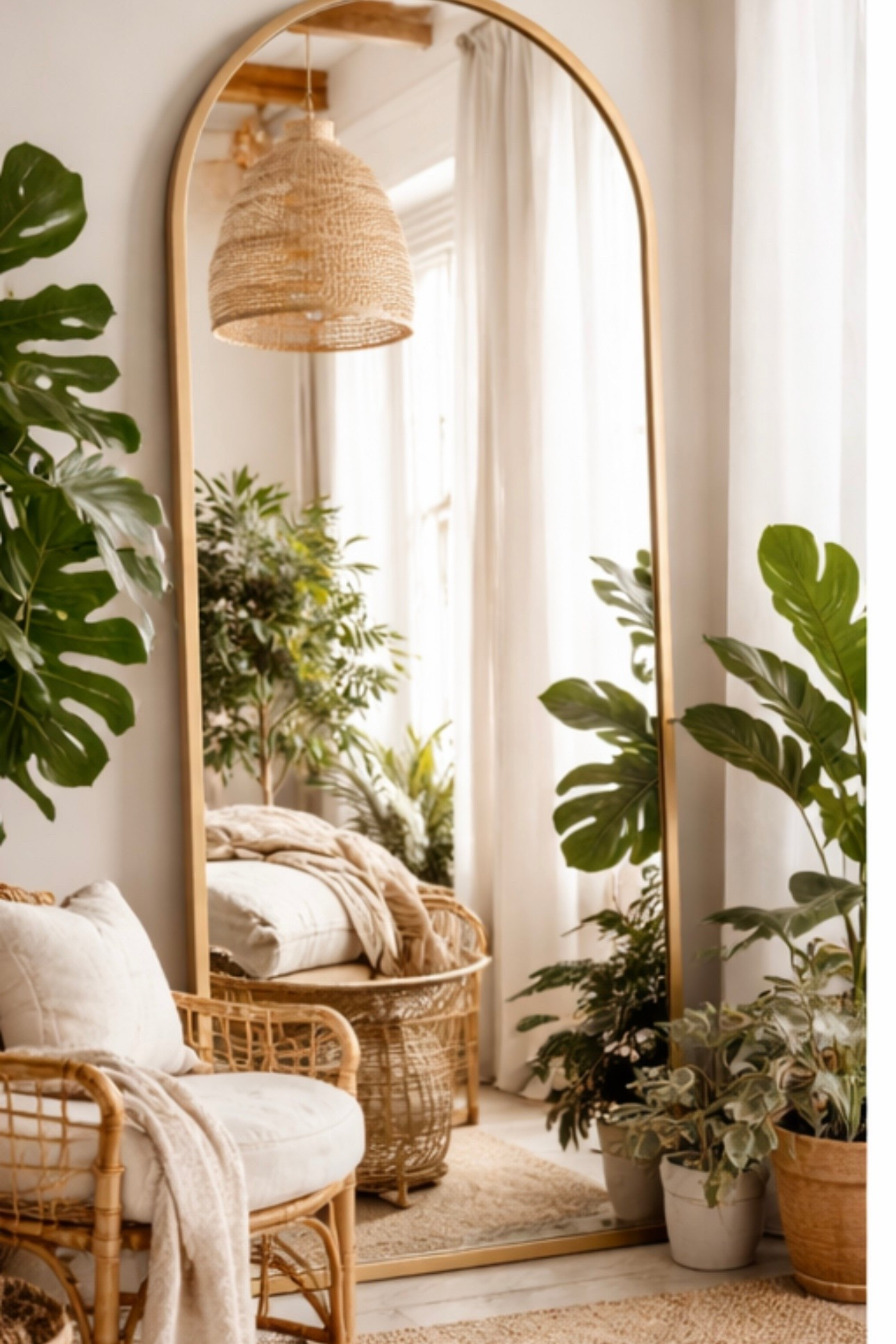 This mirror is the perfect way to open up a room, and it really adds an elevated coziness to any room! Arched frame, aesthetic mirror, cozy home

#LTKdayinmylife #LTKmomlife #LTKHome