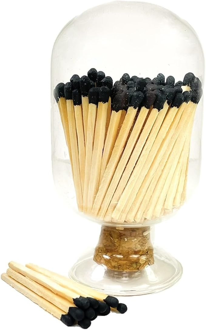 Mini Decorative Glass Matches Cloche (Small Size) | Includes Matches & Free Striker Strip!!! Smal... | Amazon (US)