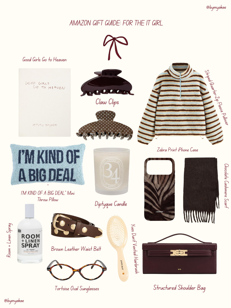 ✨ GIFT GUIDE FOR THE IT GIRL ✨
For the friend who is always the moment. The one with the chic sunglasses in her bag, the room spray that makes her house smell expensive, the cute little things you end up borrowing and then immediately need for yourself. This is her vibe. Cozy. Elevated. Effortlessly cool.

If you are shopping for your best friend, your sister, your favorite coworker or building your own wishlist this is the edit to save. Every item feels like a personality trait in the best way possible.

Save this for later so you don’t lose it ✨

#ltkholiday #ltkgiftguide #giftguideforher #giftguidefortheitgirl #amazonfinds #holidayedit #itgirlgifts #itgirlstyle #bymyakae 

 #LTKGiftGuide #LTKHoliday #LTKSaleAlert