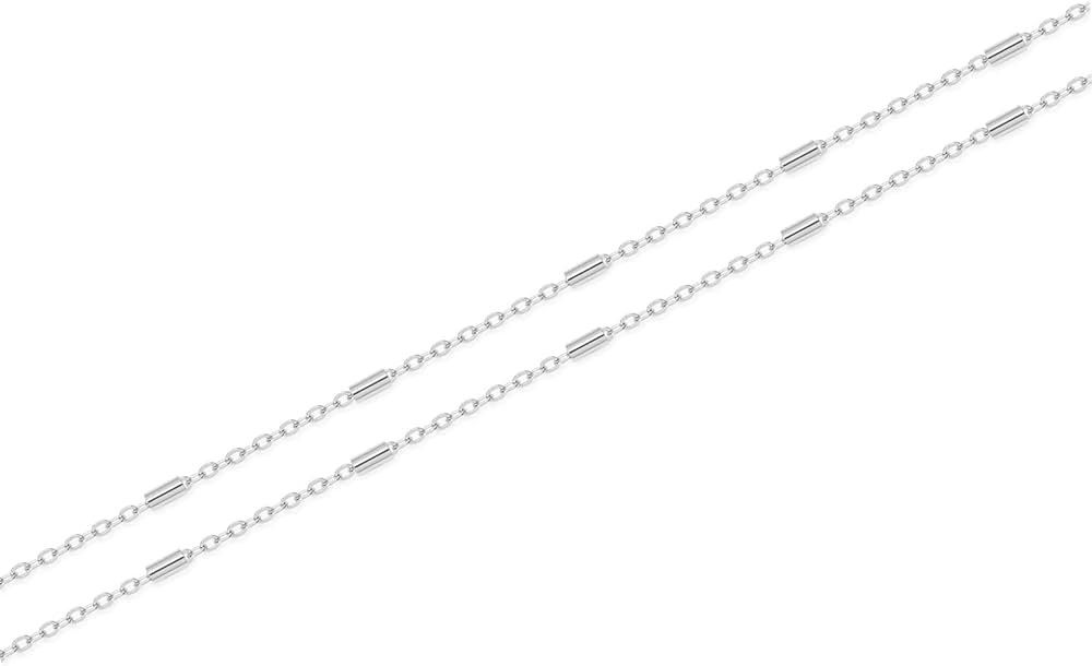 Womens Dainty Gold Chain Bracelet,Simple Layered Chain Bracelets,Linked Charm Heart,Karma,Triangl... | Amazon (US)