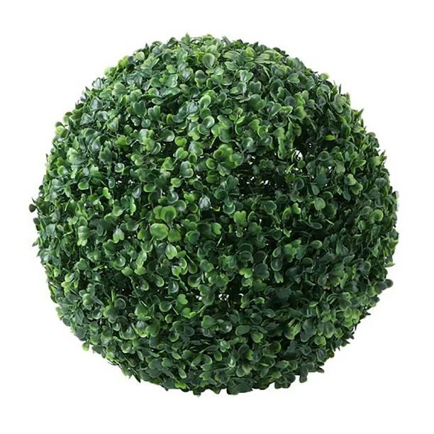 19 inch Artificial Boxwood Balls, 4 Layers Artificial Plant Topiary Ball with Extra Leaves, UV Pr... | Walmart (US)