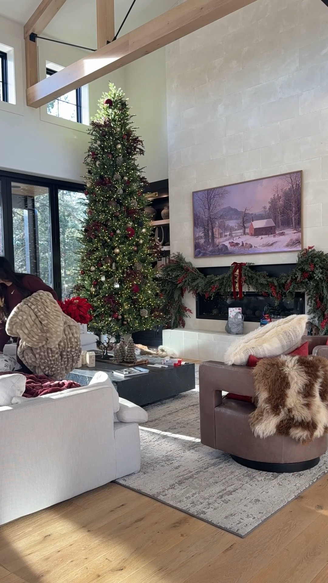 Tidy up the great room with me! The Lola Blankets are such a favorite around here. They come in lots of colors and sizes. The Burgundy looked so good with the Christmas decor.

#LTKHome #LTKSeasonal