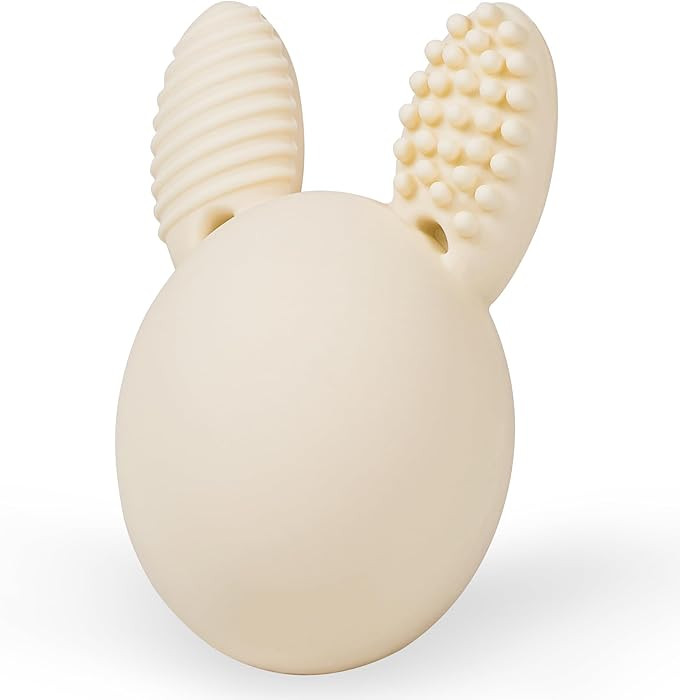 Teether Baby Teething Toy Rabbit Egg Rattle Toy Teething Pain Relief for Babies Boys Girls - Crea... | Amazon (US)