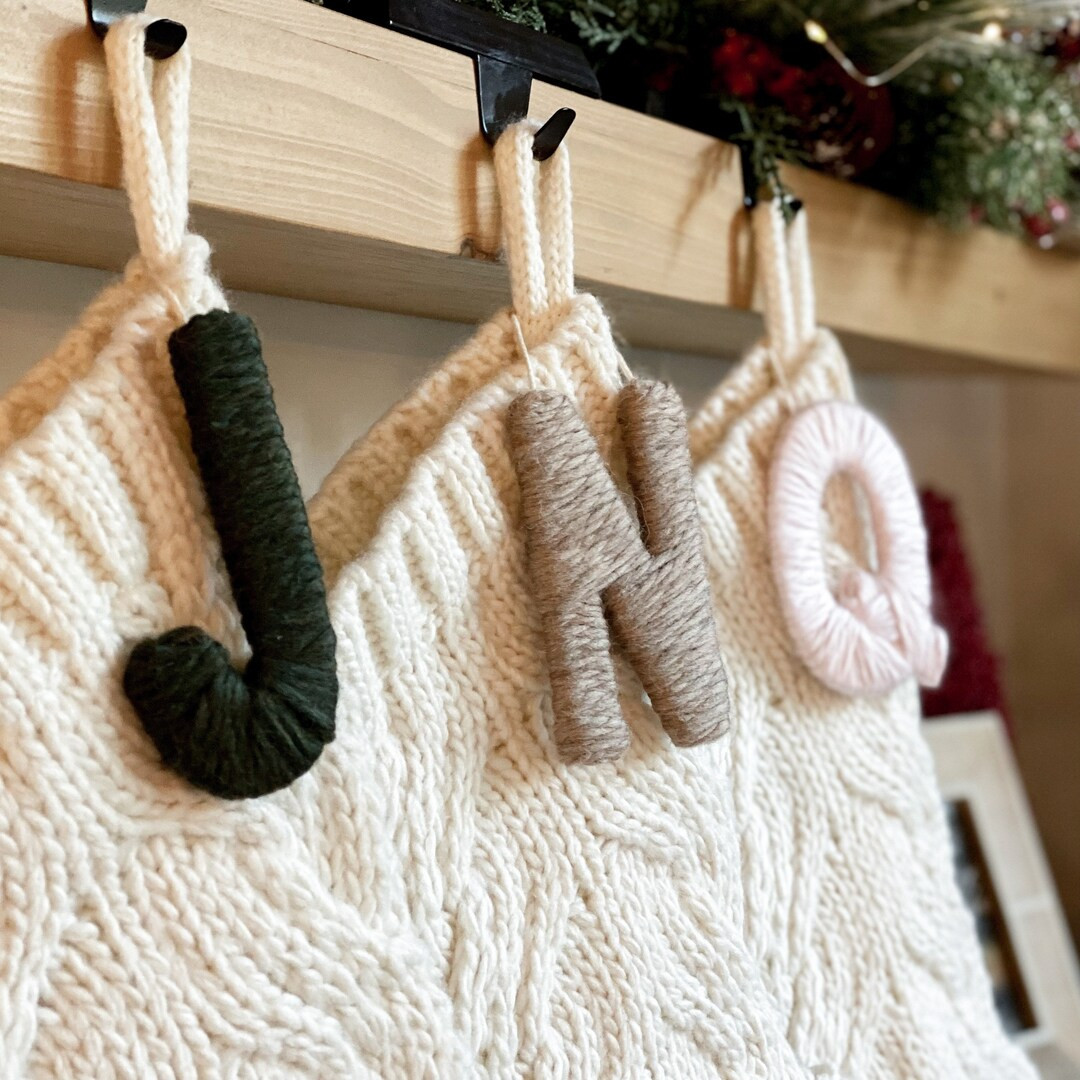 Christmas Stocking Initial • Christmas Stocking Tag • Stocking Initial • Stocking Tag • C... | Etsy (US)