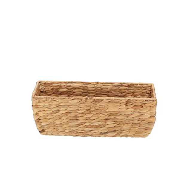 allen + roth ( 6-in W x 6-in H x 16-in D ) Natural Water hyacinth Basket Lowes.com | Lowe's