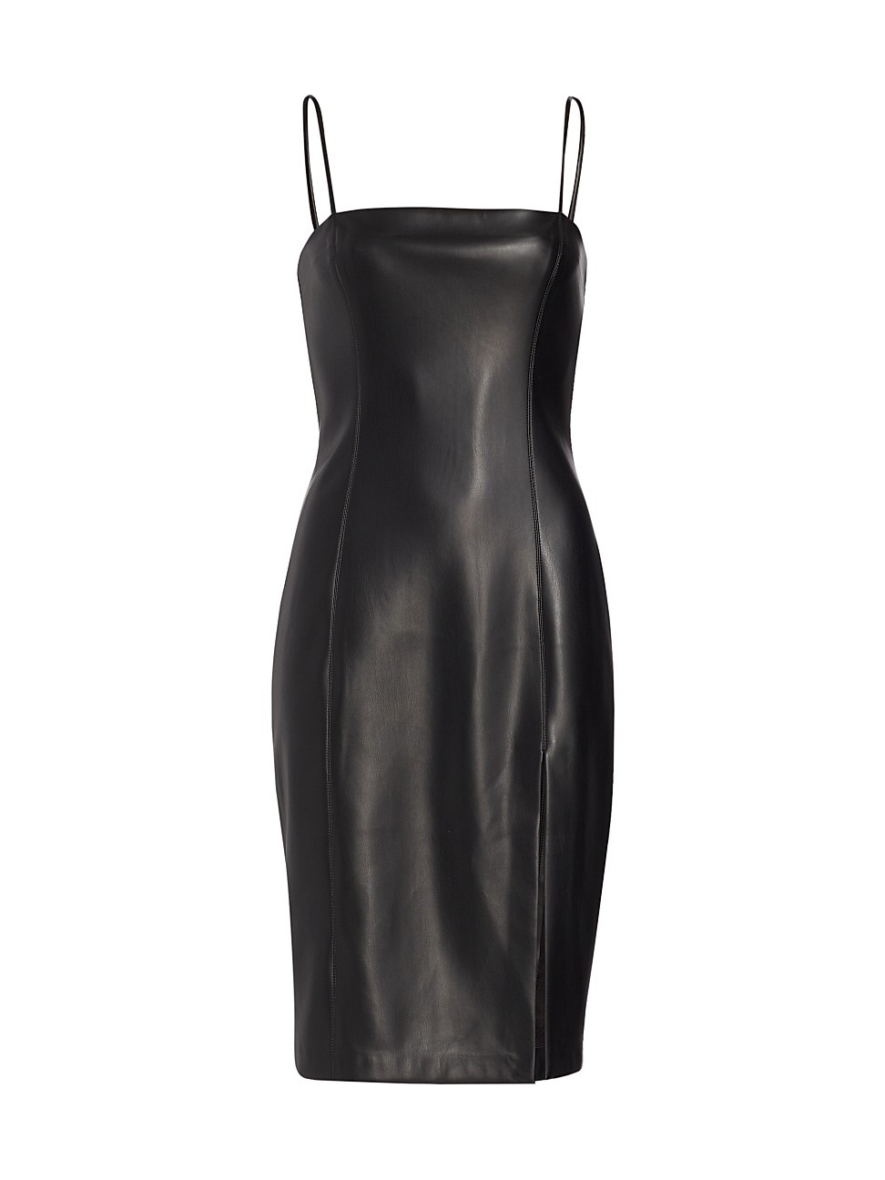 Women's Faux Leather Slip Dress - Black - Size Small - Black - Size Small | Saks Fifth Avenue