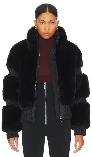Furry Ski Jacket in Black | Revolve Clothing (Global)
