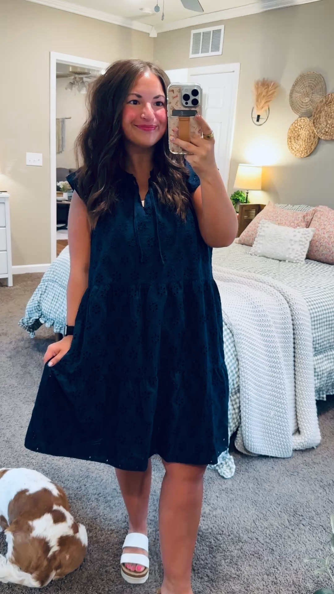 This little green Walmart dress is giving easy summer outfit energy ☀️

sandals: fit true to size // wearing a 5
dress: fits true to size // wearing a large 

 #LTKootd #LTKMidsize #LTKWorkwear