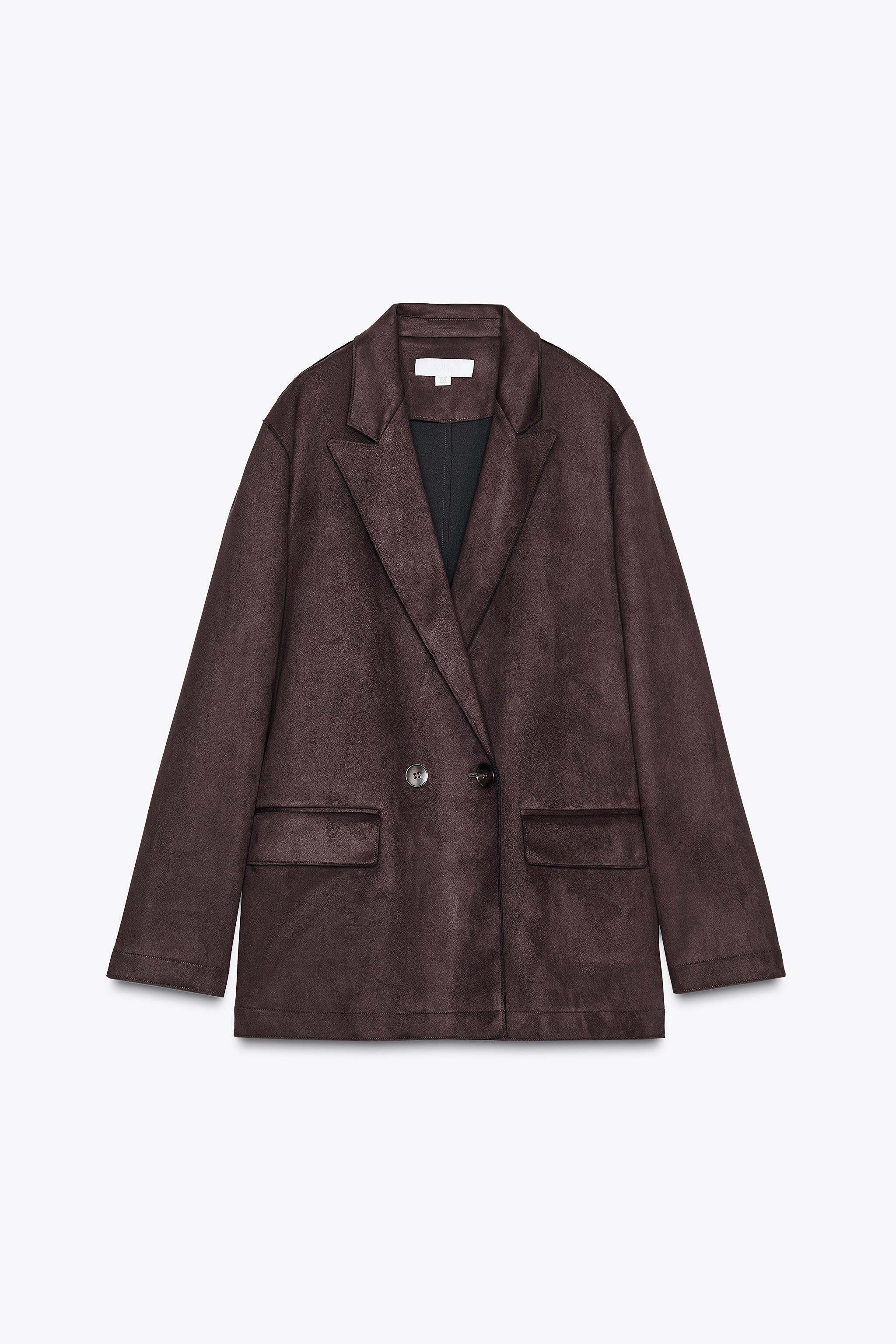 FAUX SUEDE BLAZER | Zara UK