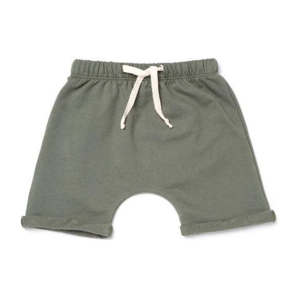 Les Gamins | The Harem Shorts, Olive (Green, Size 6-7Y) | Maisonette | Maisonette