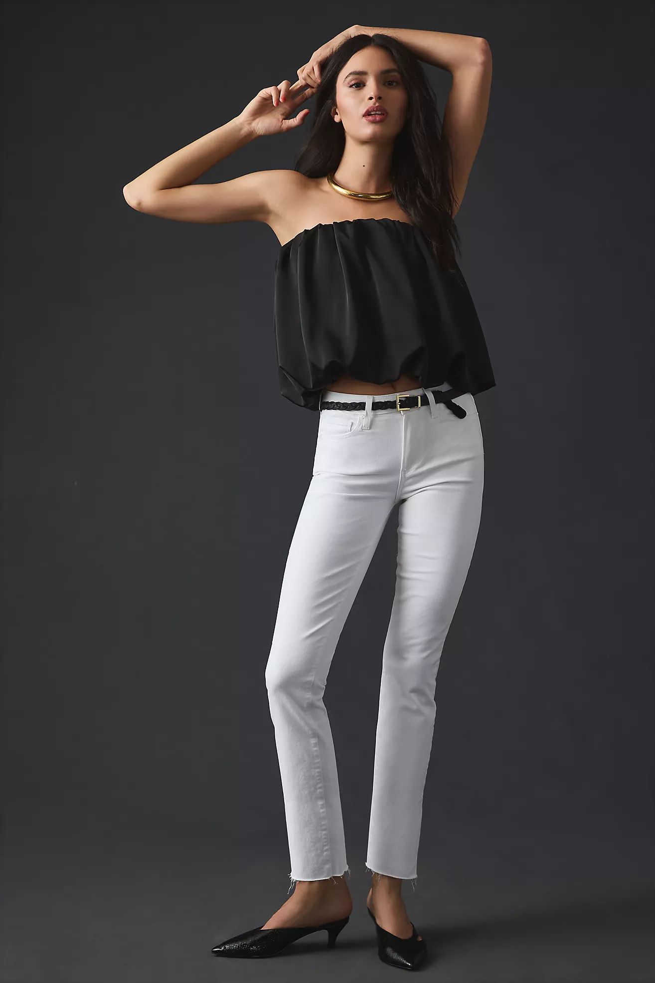 Paige Cindy High-Rise Cropped Jeans | Anthropologie (US)