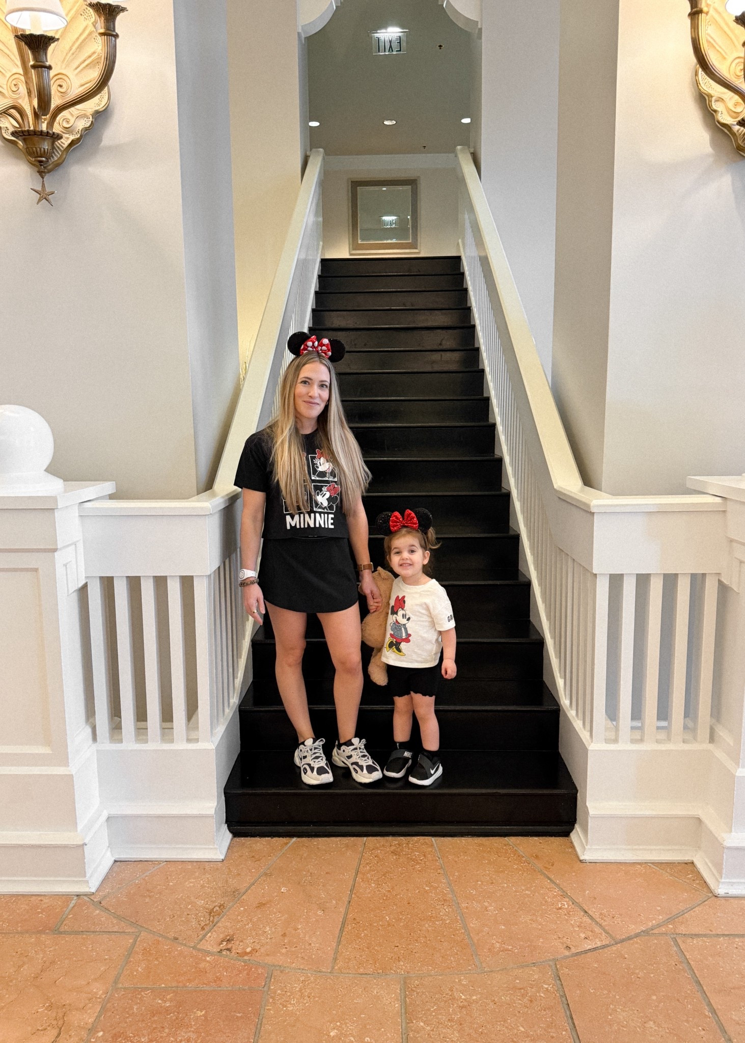 comfy Disney fit for a long day at Disney World 

Also the comfiest sneakers for mama 👌🏼 

Alo / skirt / athletic / Minnie Mouse / wdw / sneakers / tee / travel / vacation 

#LTKKids #LTKmomlife #LTKTravel