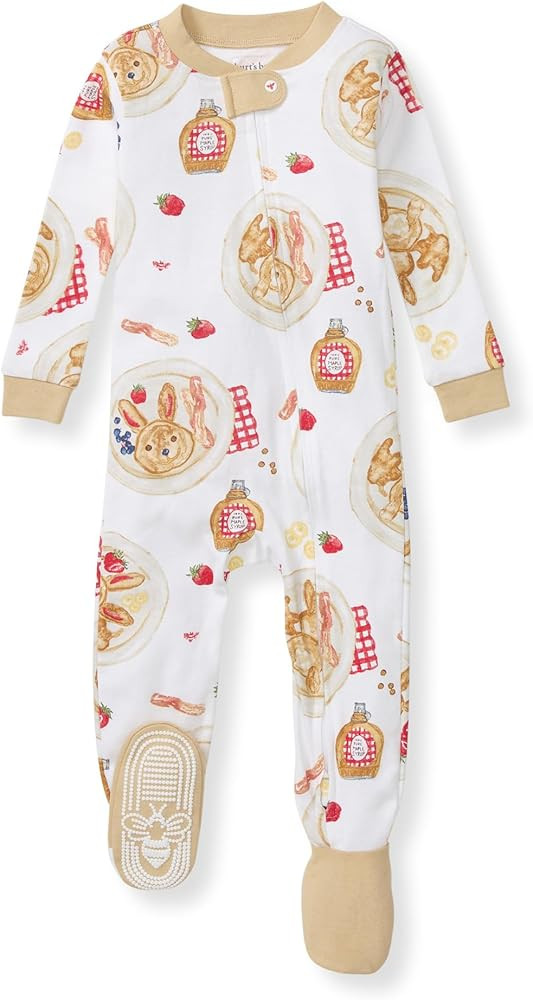 Burt's Bees Baby Boys' Pajamas, Zip-Front Non-Slip Footed Sleeper, Organic Cotton | Amazon (US)
