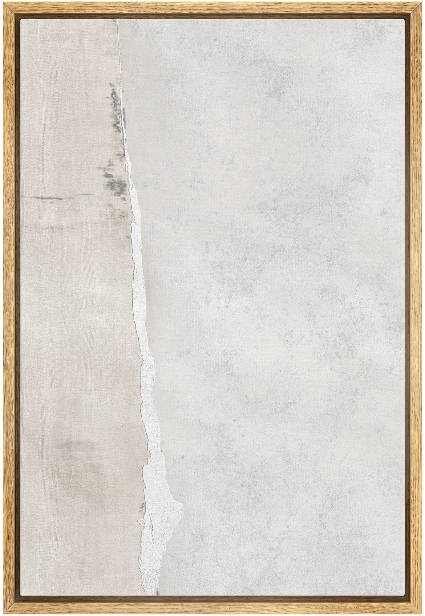 SIGNWIN Framed Canvas Print Wall Art Gray Tan Watercolor Pastel Color Field Abstract Shapes Illus... | Amazon (US)