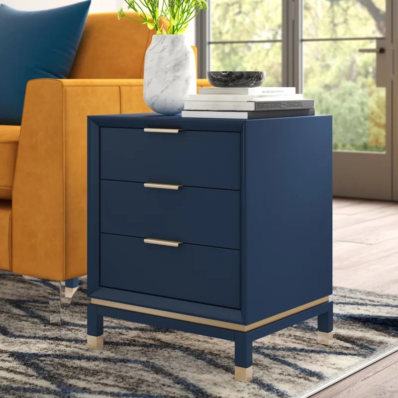 Updike Solid Wood 3 Drawer End Table | Wayfair North America