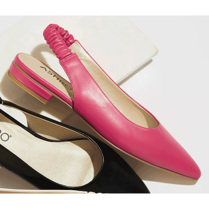 Pointed-Toe Slingback Flat | Ashro