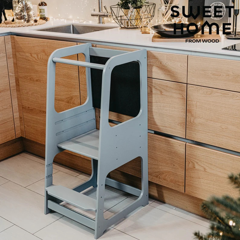 Kitchen Tower, Montessori Step Stool, Kitchen Stool, Toddler Step Stool, Kids Step Stool, Montess... | Etsy (US)