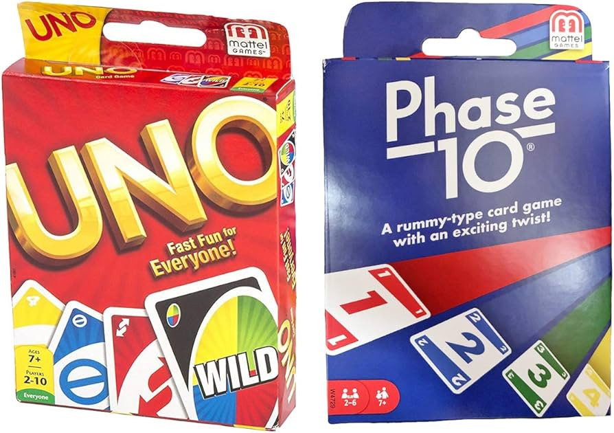 Mattel Phase 10 Card Game with UNO Card Game | Amazon (US)