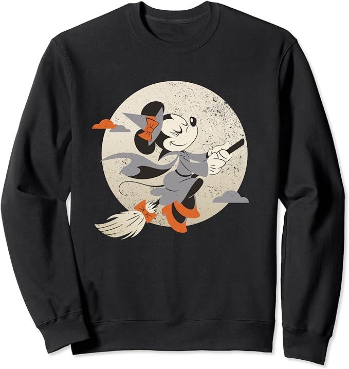 Disney Minnie Mouse Flying Witch Costume Halloween Sweatshirt | Amazon (US)
