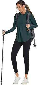 Women UPF50+ Long Sleeve Shirts UV Protection Lightweight Sun Hoodie Hiking Workout Tops Quick Dr... | Amazon (US)