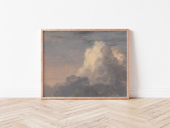 Cloud Study VI Printable Art Nursery Cloud Decor Antique | Etsy | Etsy (US)