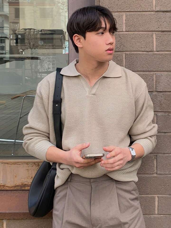 DAZY Men Solid Drop Shoulder Sweater | SHEIN