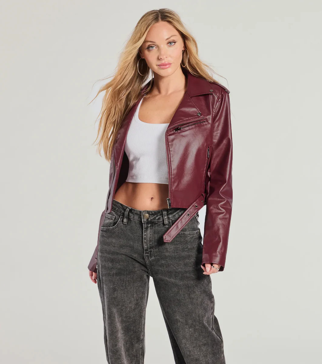 Ride With Me Faux Leather Moto Jacket | Windsor Stores