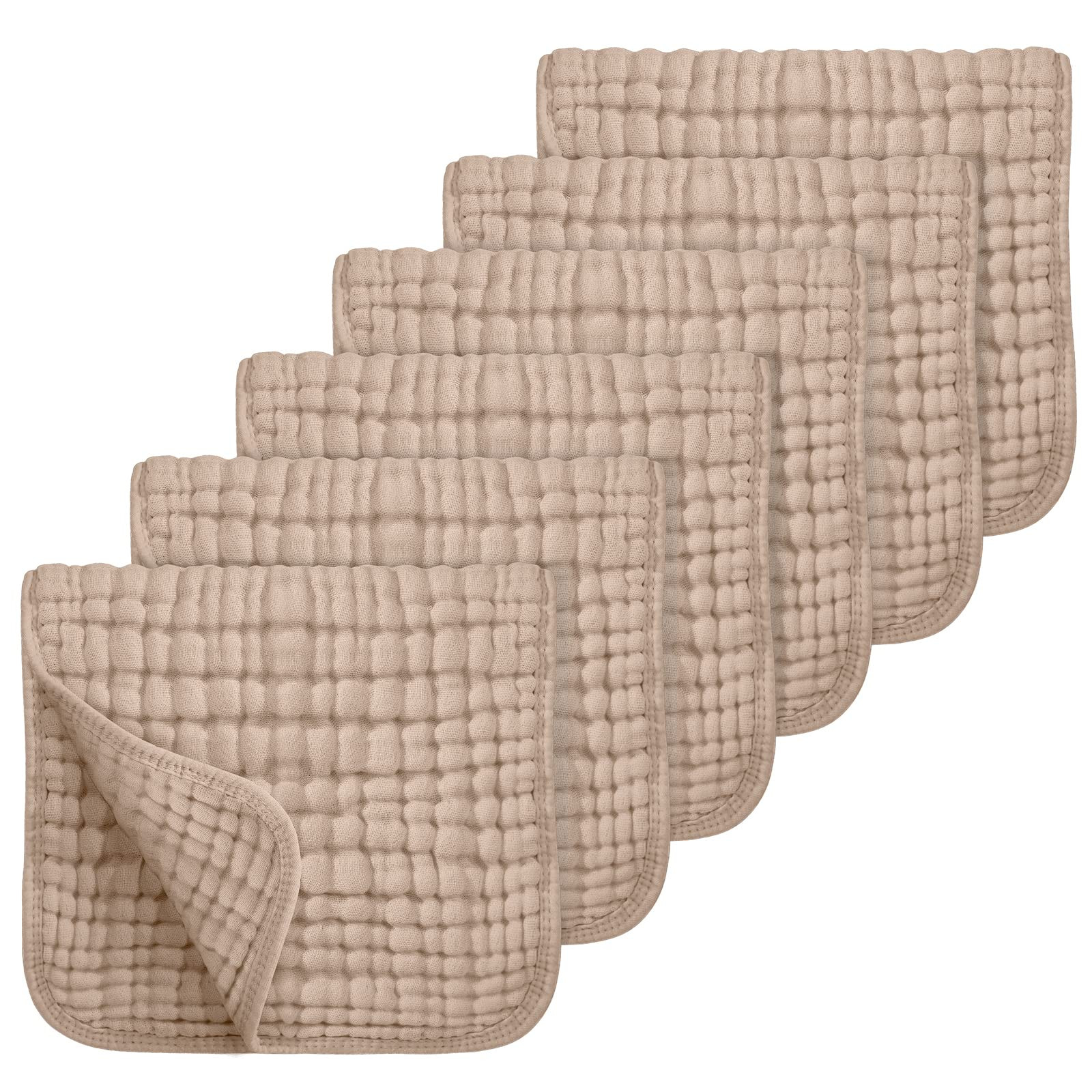 Looxii Muslin Burp Cloths 100% Cotton Muslin Cloths Large 20''x10'' Extra Soft and Absorbent 6 Pa... | Amazon (US)
