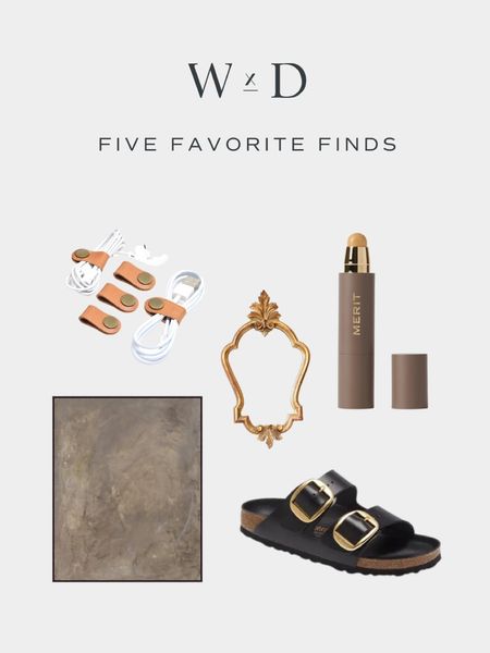 From a 1950s gilded wall mirror from Belgium to my favorite minimalist makeup, shop this week’s Five Favorite Finds ✨