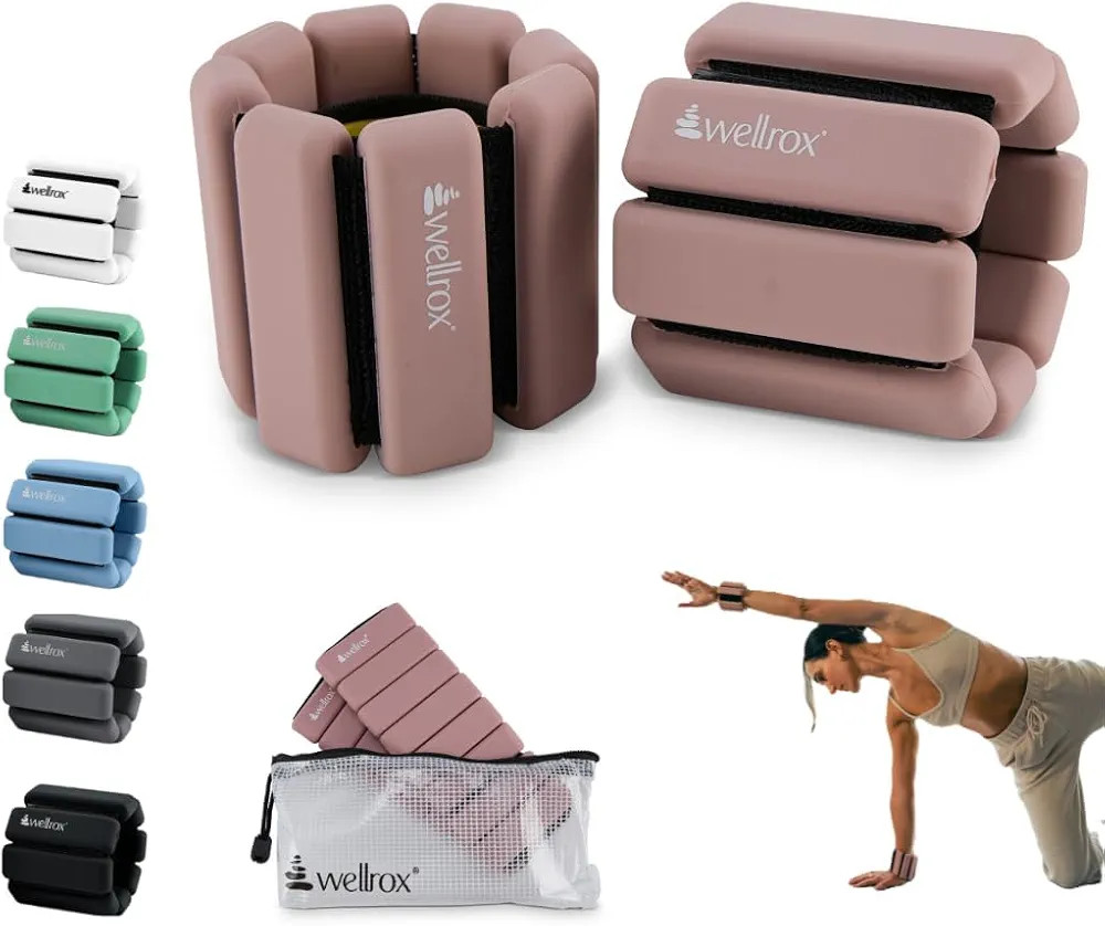 Wellrox Weighted Bangles – Adjustable Ankle and Wrist Weights for Women & Men – Set of Ankle ... | Amazon (US)