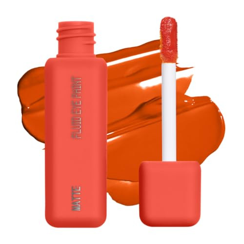 aboutface Matte Fluid Eye Paint Spectre – High-Pigment Liquid Eyeshadow, Long-Lasting, No-Budge Matte Finish, Vegan & Cruelty-Free (Bright Red/Orange) | Amazon (US)