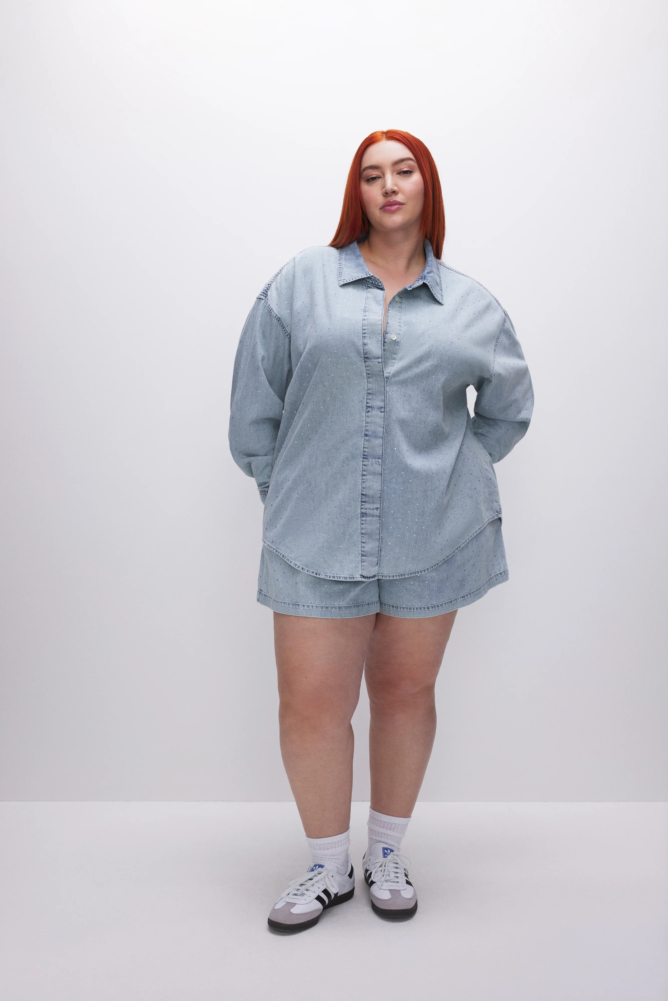 DENIM DIAMOND SHIRT | Good American