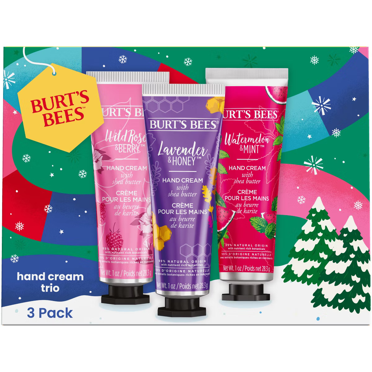 Burt's Bees Holiday Limited Edition Stocking Stuffer Hand Cream Trio Gift Set - 3ct | Target