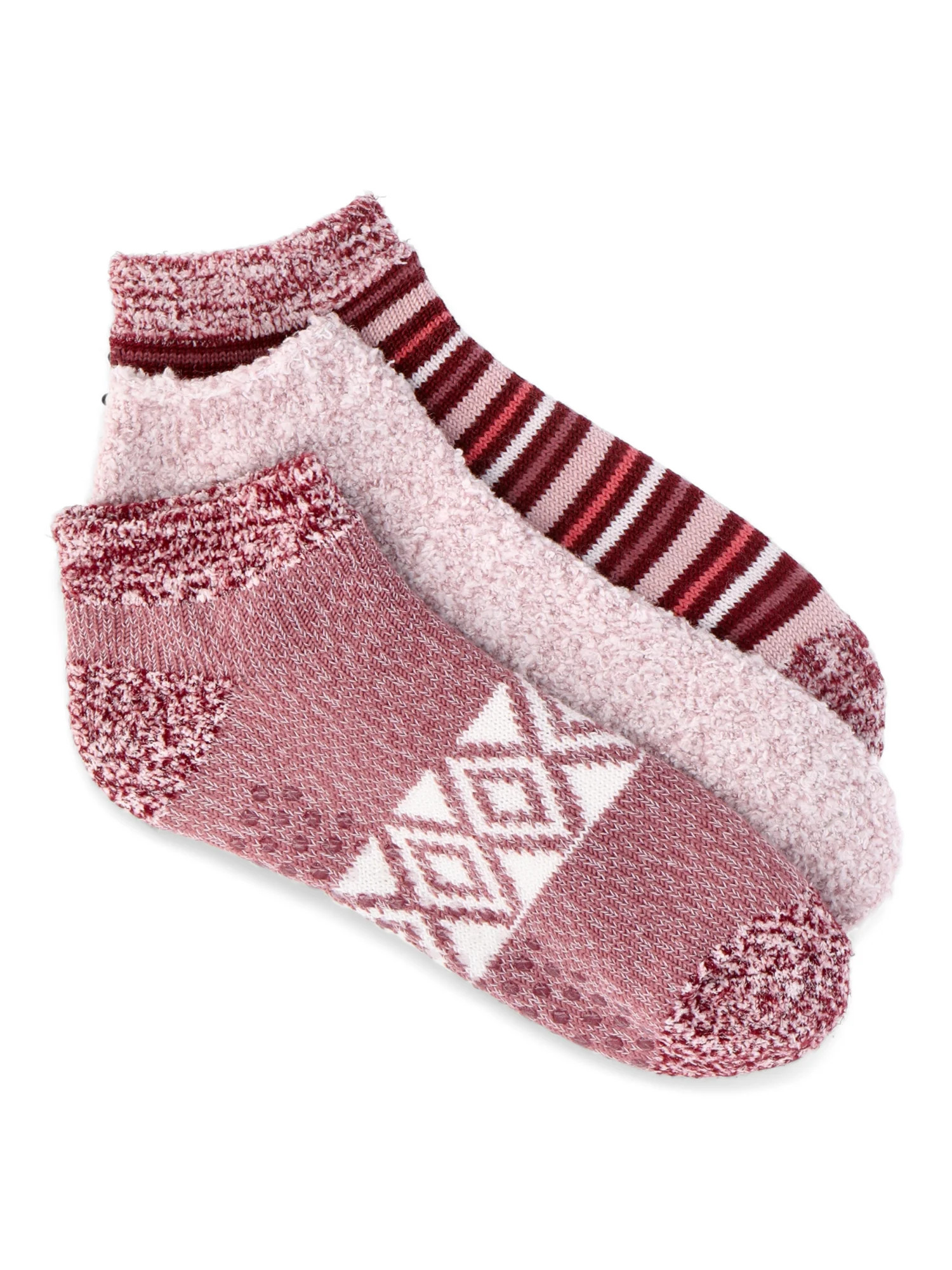 Joyspun Women’s Double Layer Lounge Socks, 3-Pack, Fits Shoe Sizes 4-10 | Walmart (US)