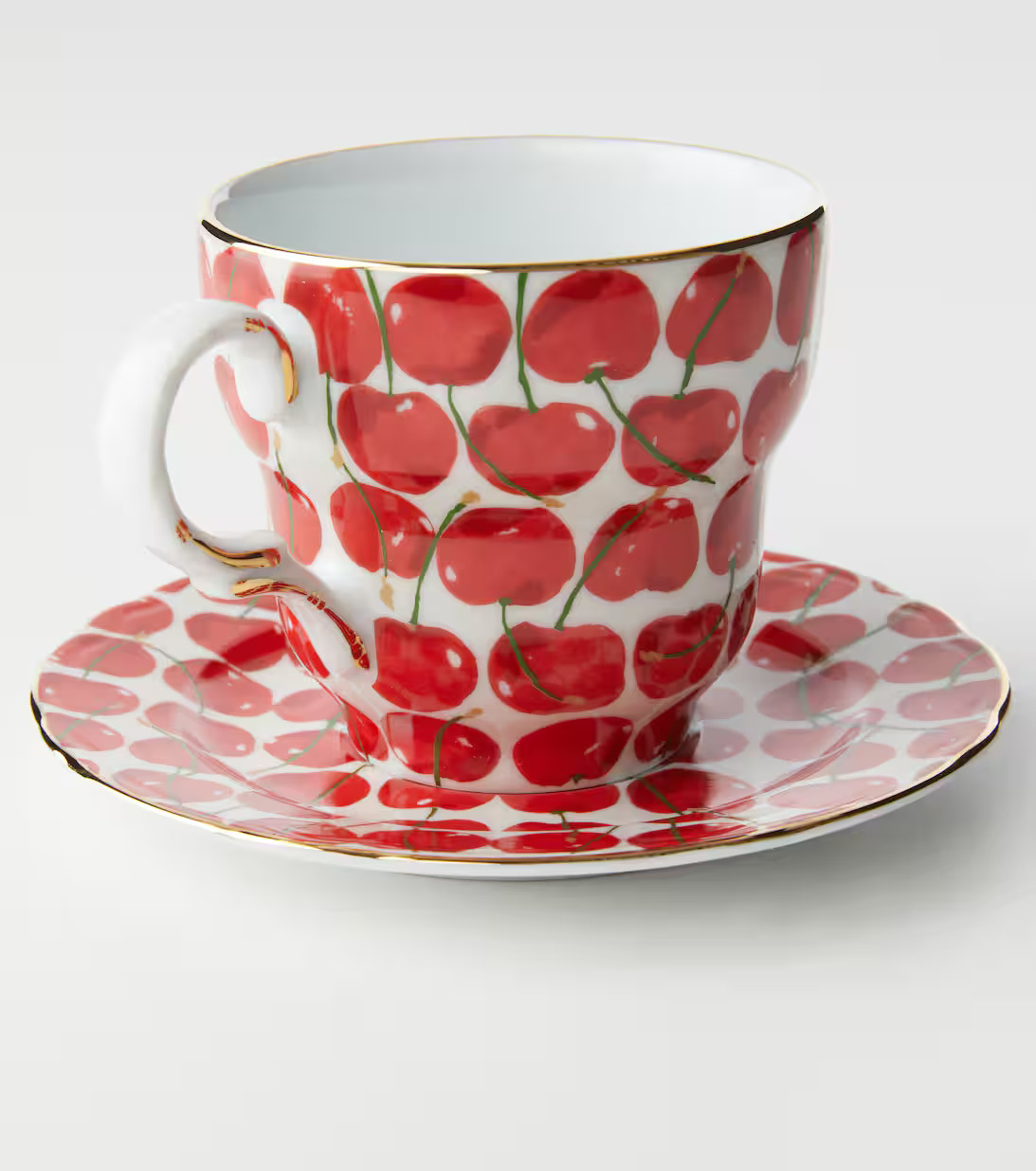 Cherries Avorio Big Mama cup and saucer | Mytheresa (US/CA)